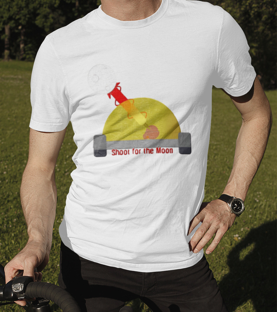 Shoot For The Moon Rocket Launcher Animation T-Shirt