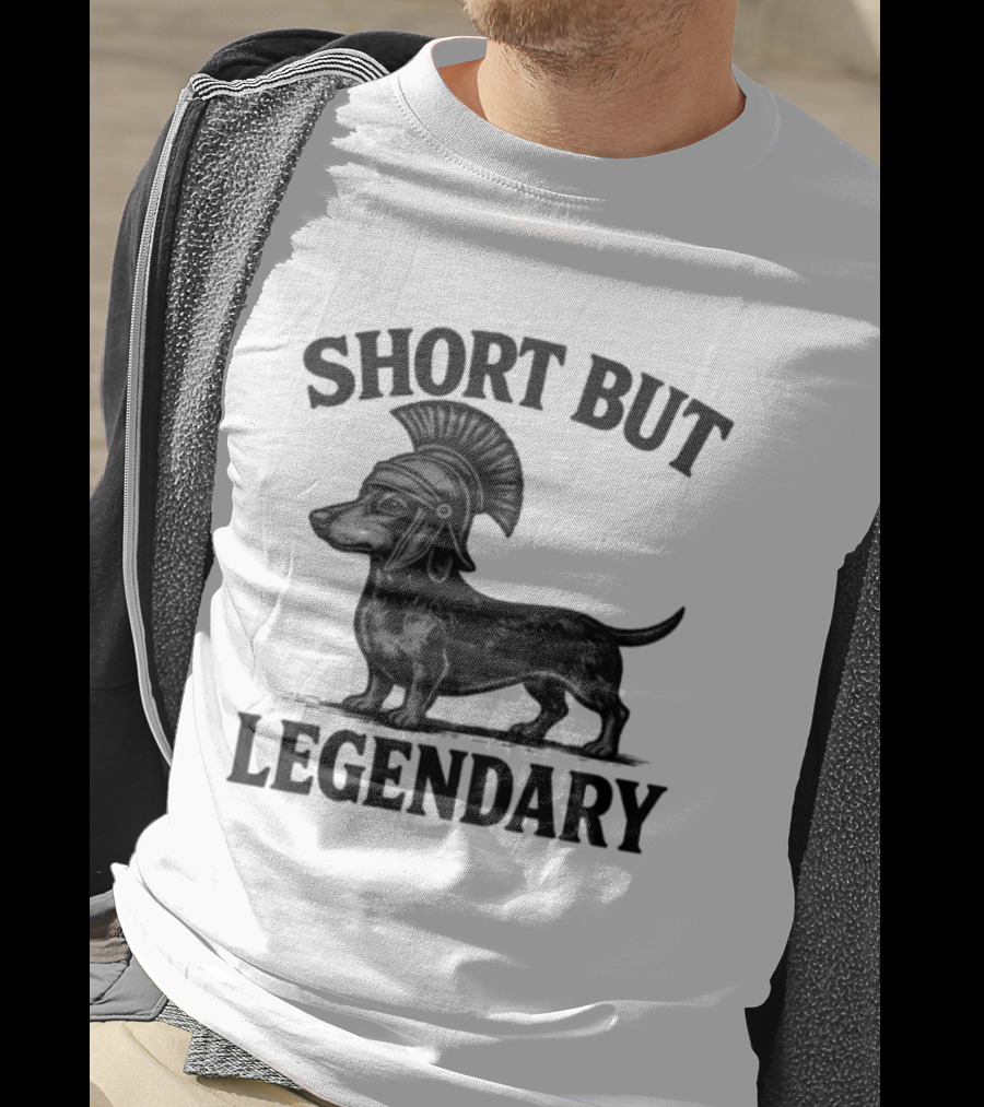 Short But Legendary Roman Warrior Wiener Dog T-Shirt