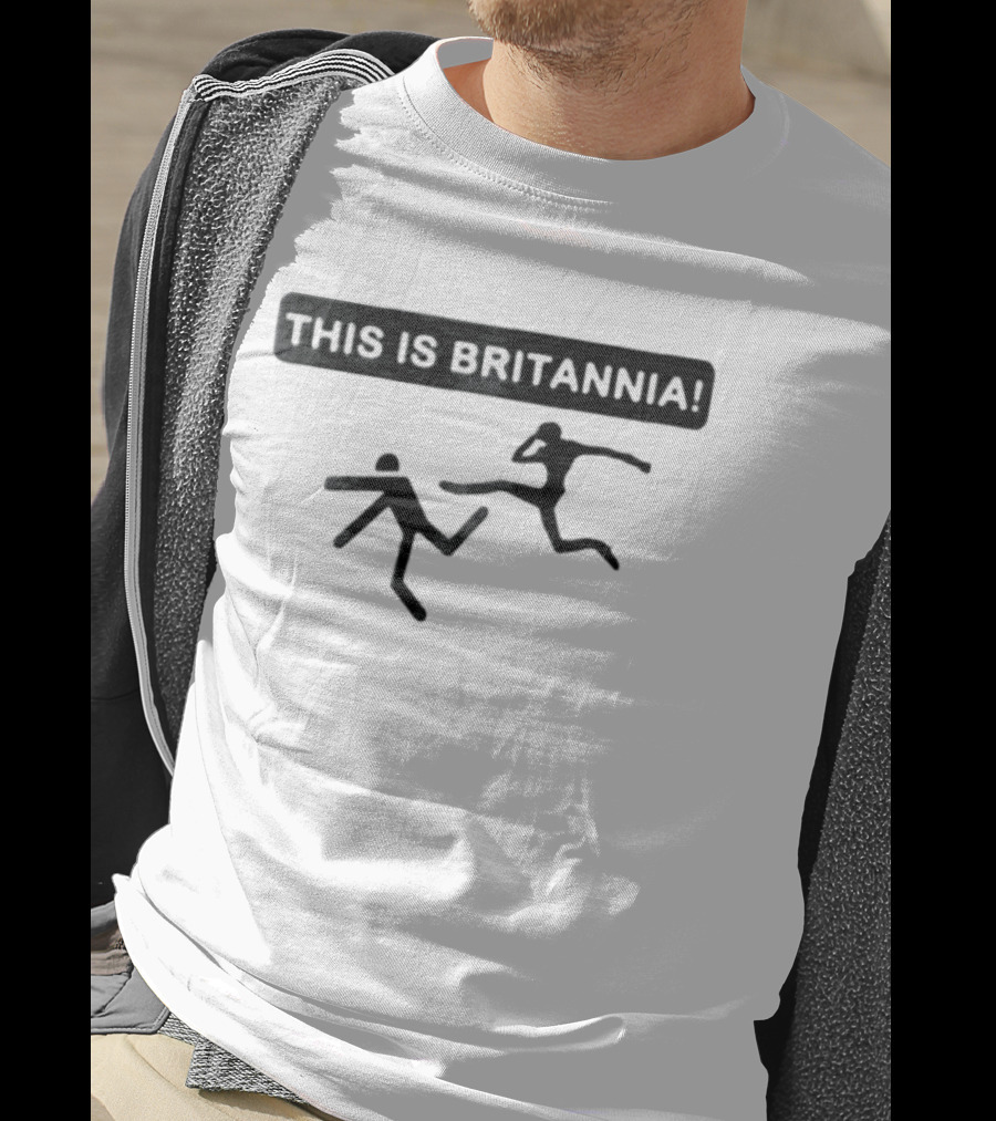 This Is Britannia Stick Figure Kick T-Shirt