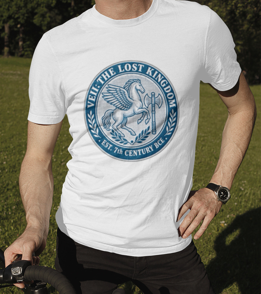 Veii The Lost Kingdom Est. 7th Century BCE Pegasus Horse Battle Axe T-Shirt