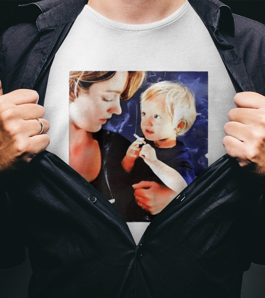 When You Light Up So Does He Anti Smoking Awareness T-Shirt