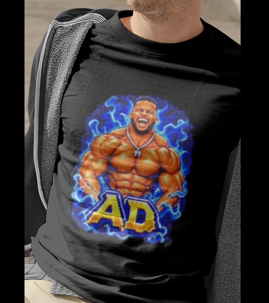 Aaron Donald AD Muscular Cartoon Style Los Angeles Rams 99 T-Shirt