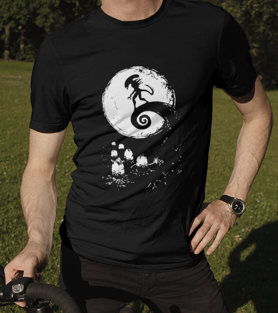Alien Xenomorph Nightmare Before Christmas Mashup T-Shirt