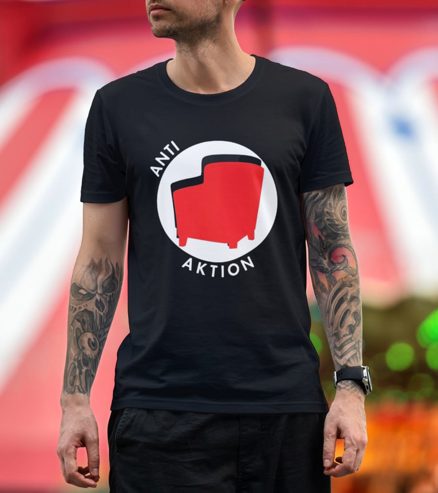 Anti Aktion Red Armchair Political T-Shirt