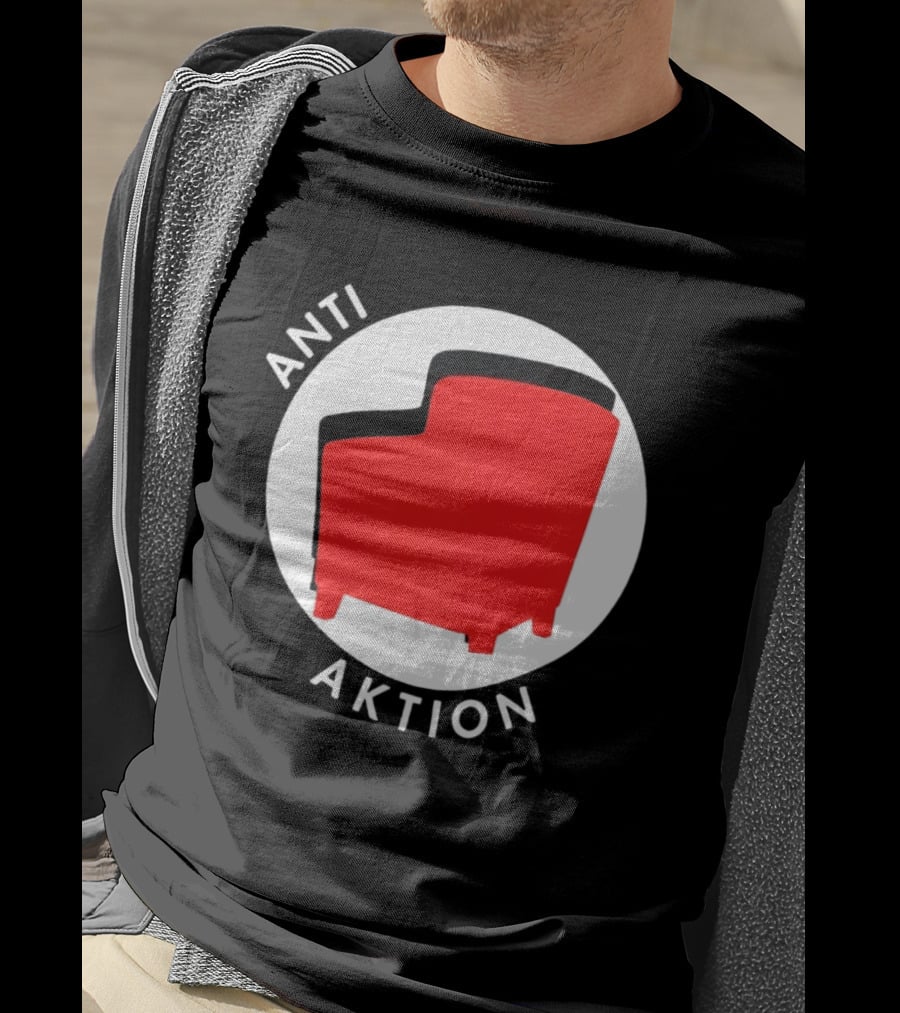 Anti Aktion Red Armchair Political T-Shirt