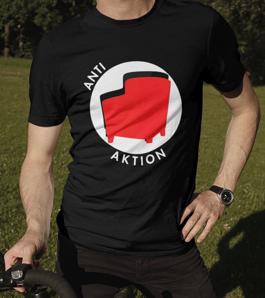 Anti Aktion Red Armchair Political T-Shirt