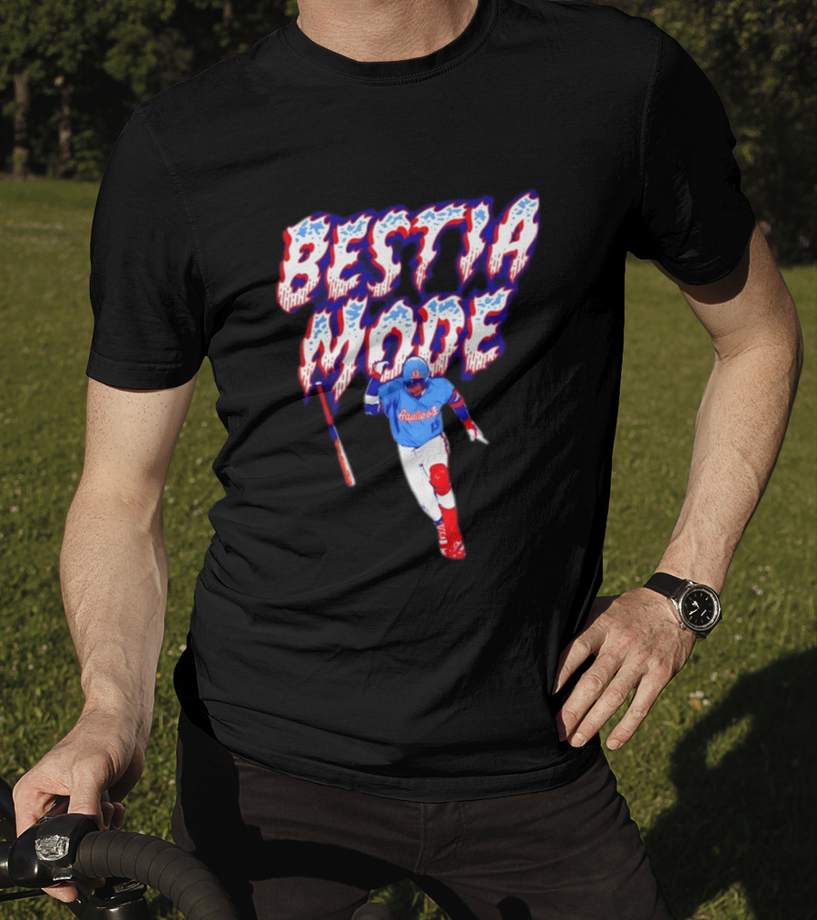BESTIA MODE Aquicos 13 Baseball Player Athlete T-Shirt