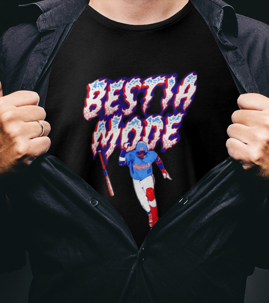 BESTIA MODE Aquicos 13 Baseball Player Athlete T-Shirt