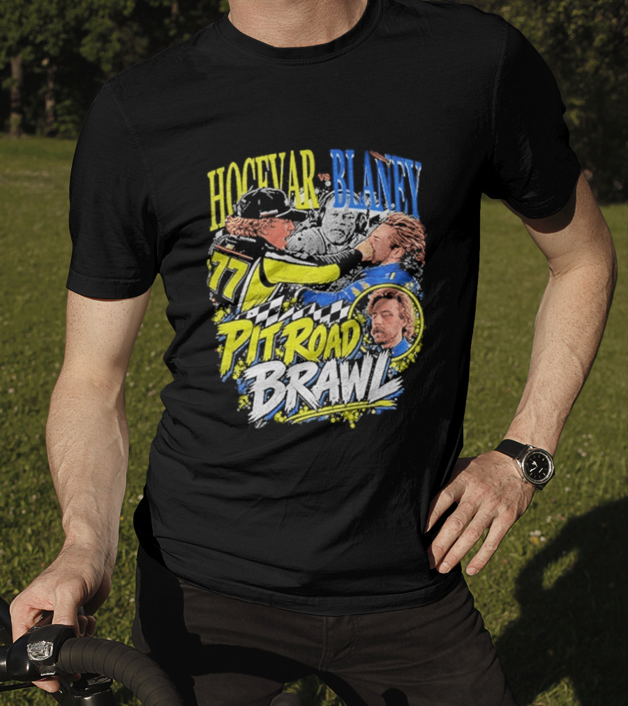 Hocevar Blaney Pit Road Brawl Racing 77 T-Shirt