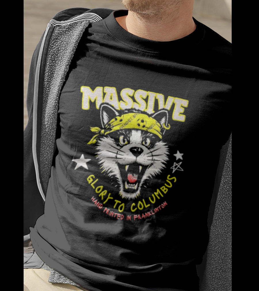 Massive Glory To Columbus Hand Painted Fanklubton T-Shirt