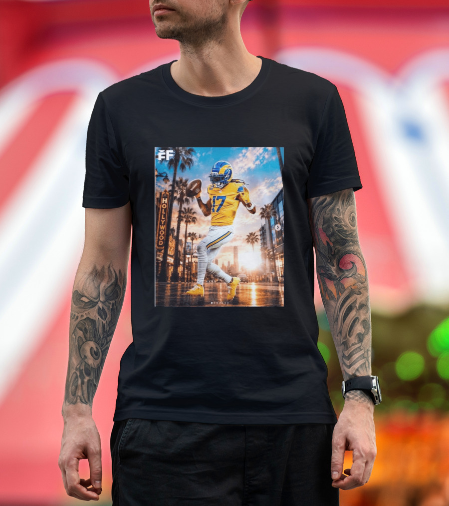 Los Angeles Rams Hollywood Davante Adams 17 Football Player T-Shirt