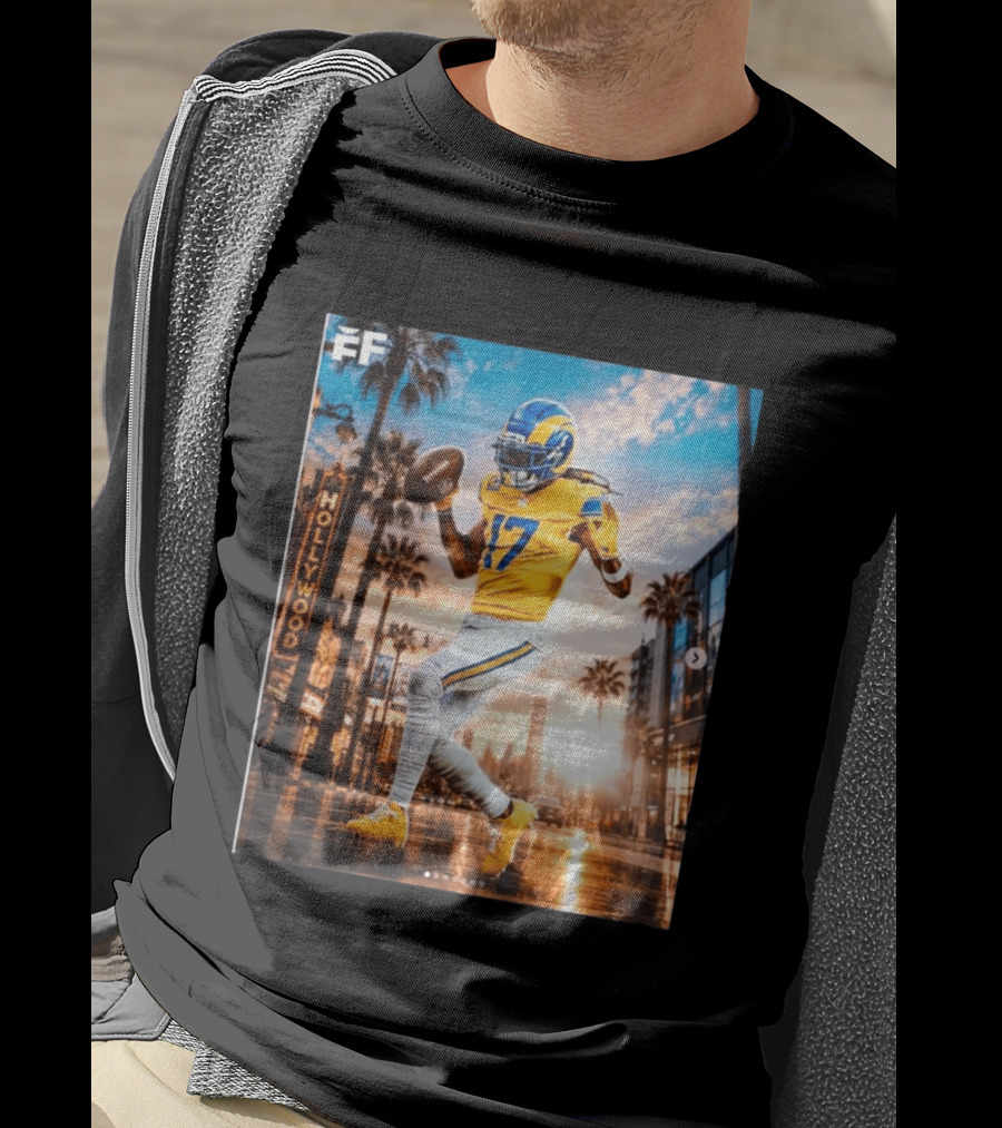 Los Angeles Rams Hollywood Davante Adams 17 Football Player T-Shirt