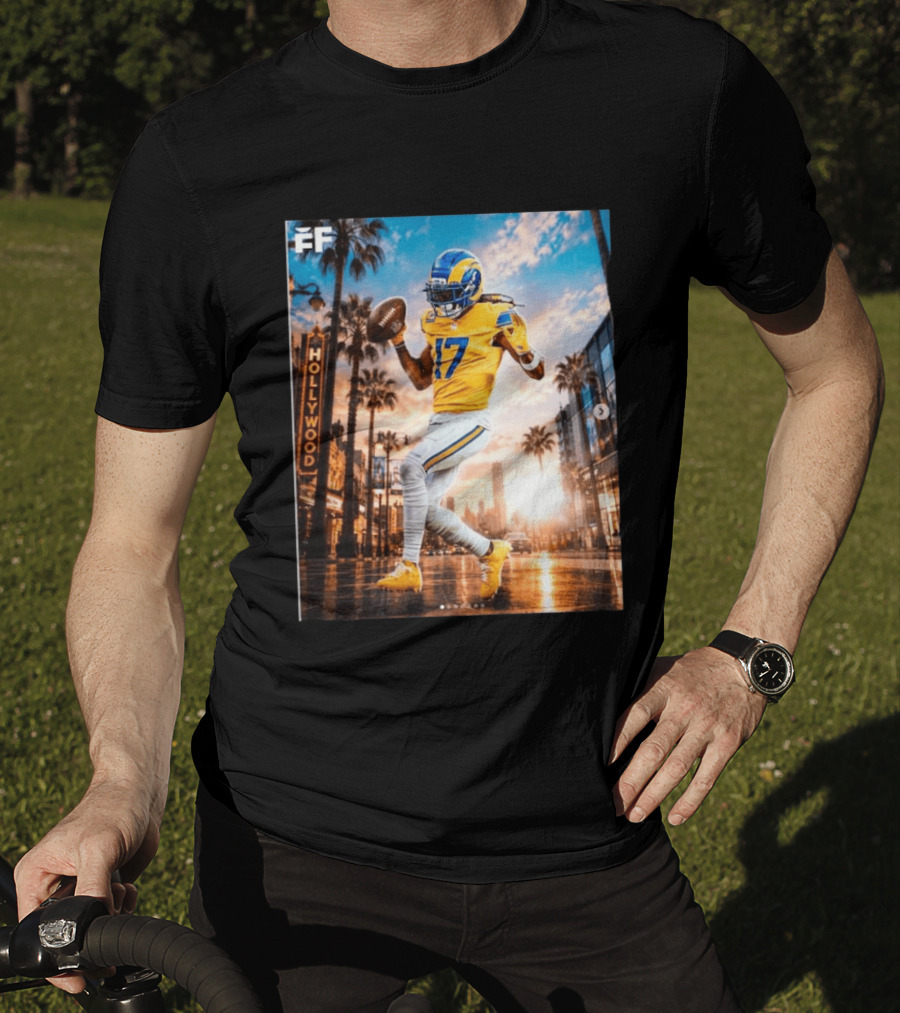 Los Angeles Rams Hollywood Davante Adams 17 Football Player T-Shirt