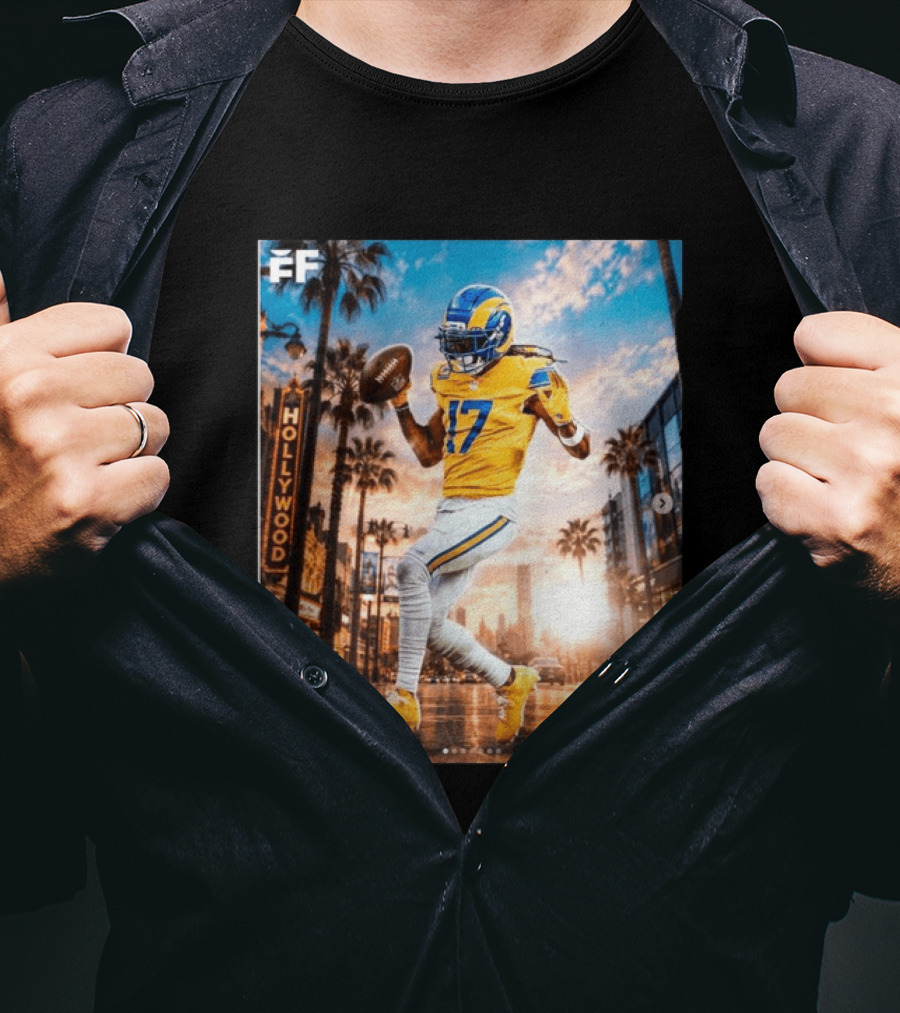 Los Angeles Rams Hollywood Davante Adams 17 Football Player T-Shirt