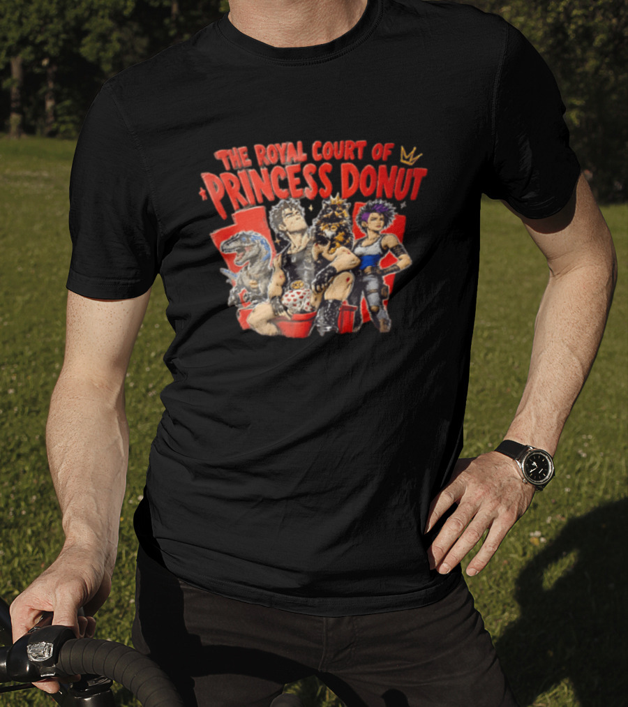 Dungeon Crawler Carl The Royal Court Of Princess Donut Man Cat Dinosaur Woman T-Shirt