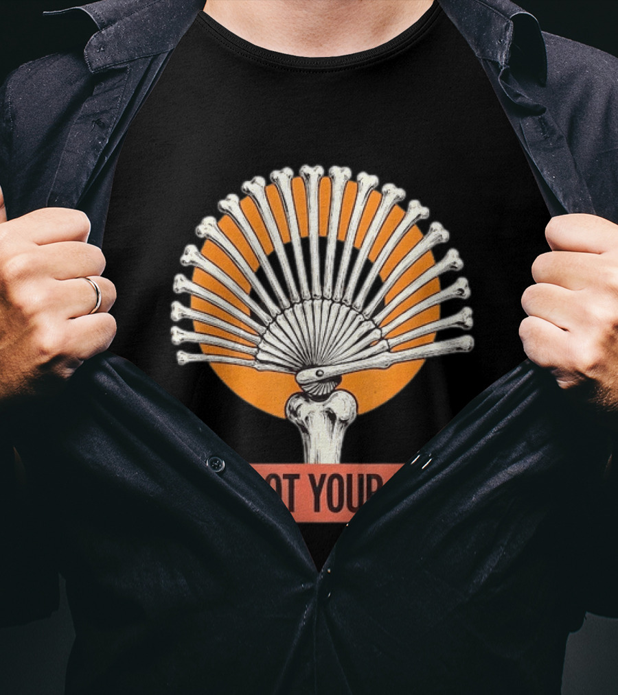 I've Got Your Ribs Skeleton Spooky Anatomy Bone Fan T-Shirt