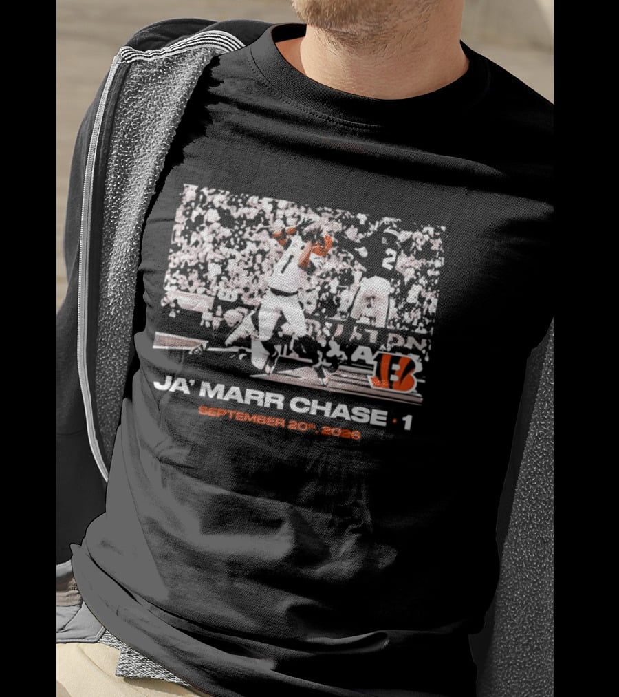 Ja'Marr Chase 1 Cincinnati Bengals September 20 2026 T-Shirt