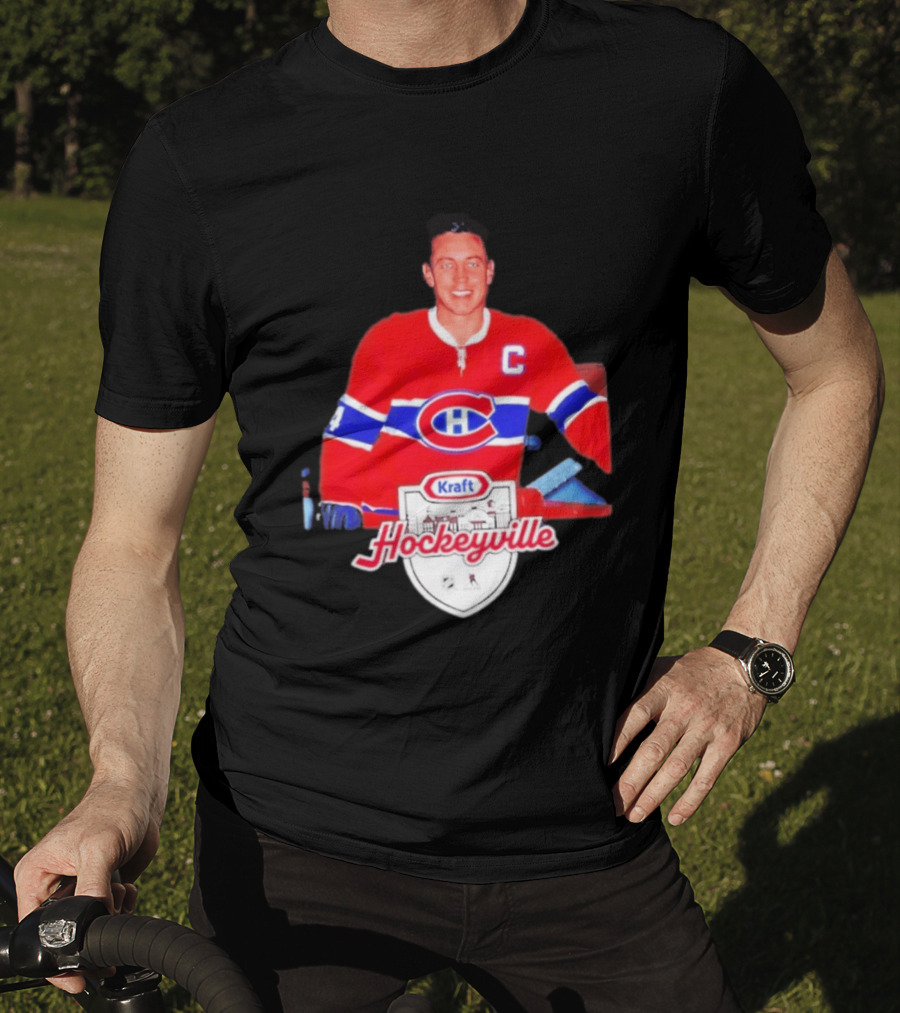 Jean Béliveau Montreal Canadiens Kraft Hockeyville Canadiens Logo Vintage Hockey T-Shirt