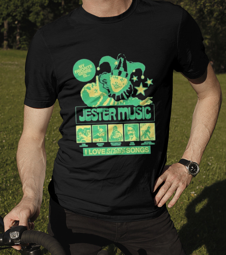 Jester Music My Favorite Genre Is The Garden Jethro Tull Return To Forever The Dead I Love Silly Songs T-Shirt