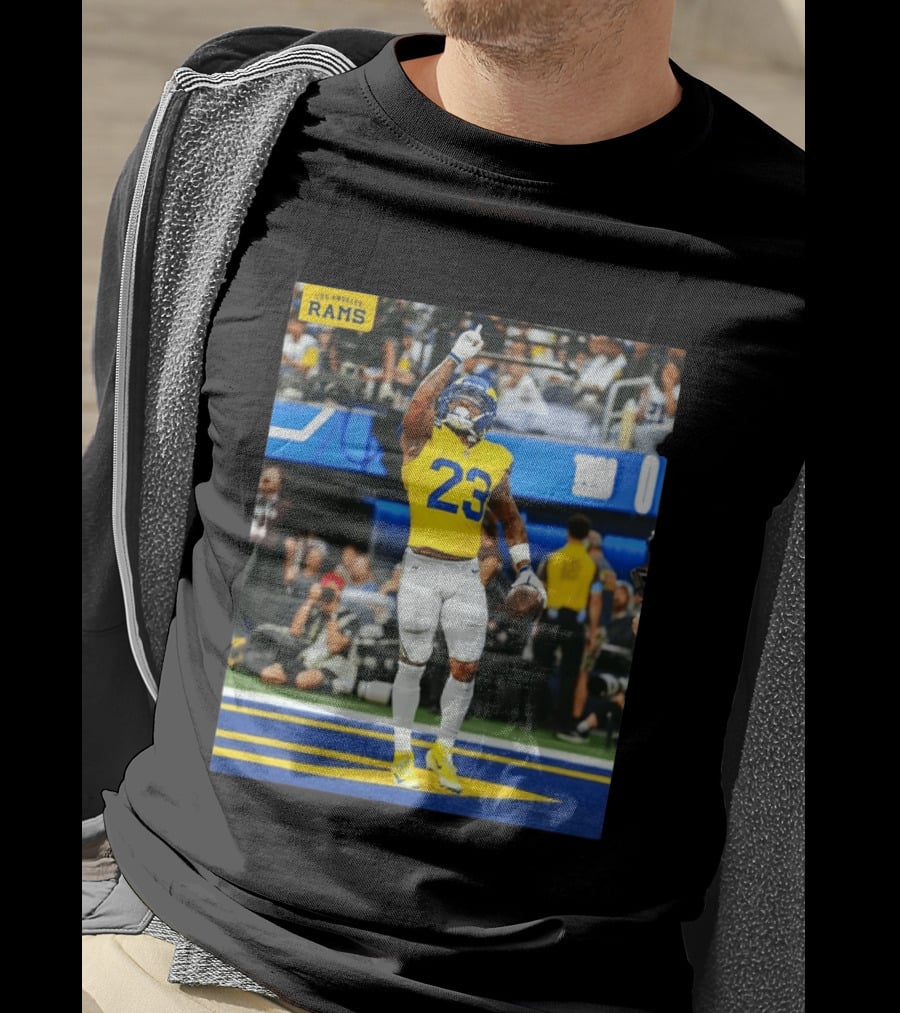 Los Angeles Rams Kamren Kinchens #23 NFL Football Jersey Celebration T-Shirt