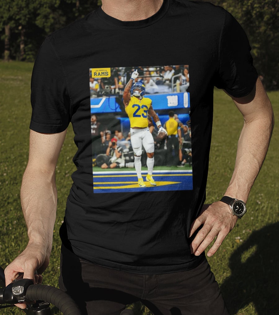 Los Angeles Rams Kamren Kinchens #23 NFL Football Jersey Celebration T-Shirt