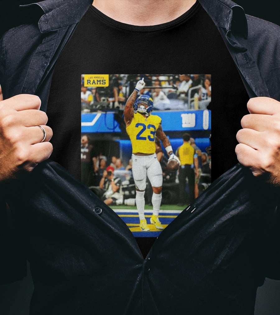 Los Angeles Rams Kamren Kinchens #23 NFL Football Jersey Celebration T-Shirt