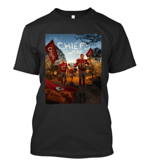 Kansas City Chiefs Winning Moment Patrick Mahomes Travis Kelce Chiefs Win T-Shirt