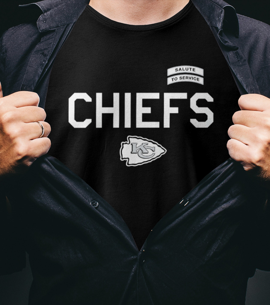 Kansas City Chiefs Salute To Service CHIEFS KC Arrowhead T-Shirt