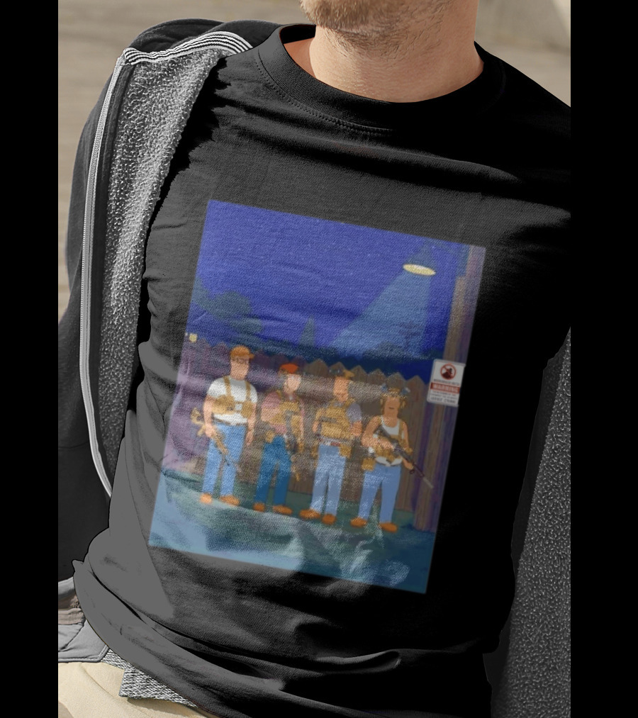 Neighborhood Tactical Squad Warning King Of The Hill T-Shirt