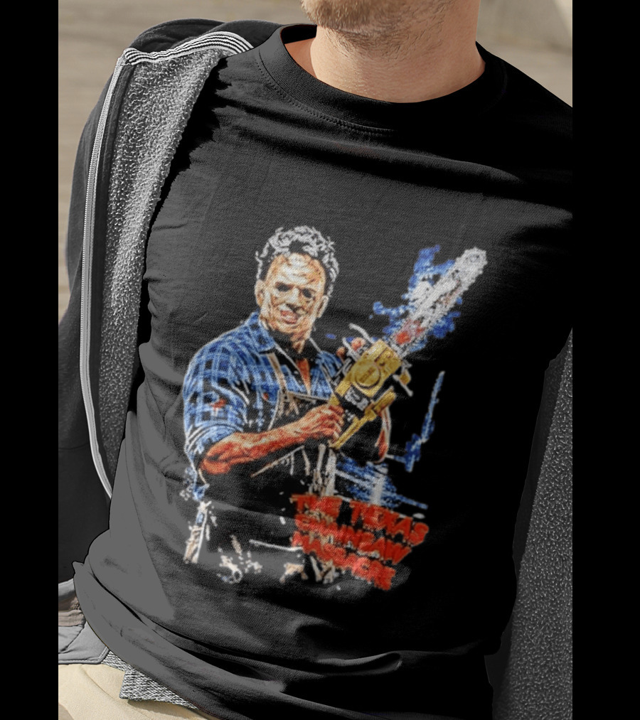 Texas Chainsaw Massacre Leatherface Chainsaw T-Shirt