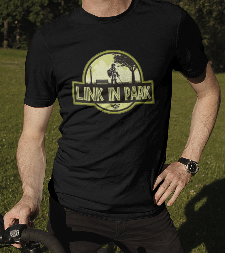 Link In Park Sword And Shield Hero Outdoors Scene T-Shirt