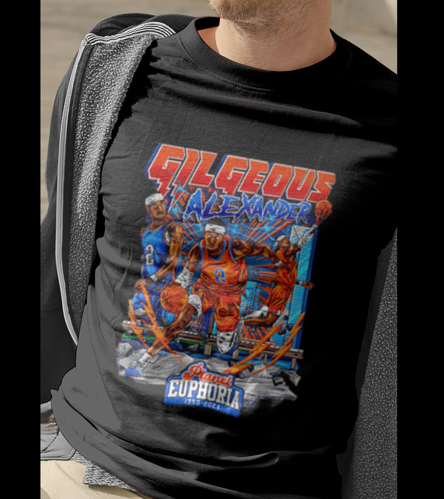 Gilgeous Alexander Oklahoma City Thunder Planet Euphoria 1950 2024 T-Shirt
