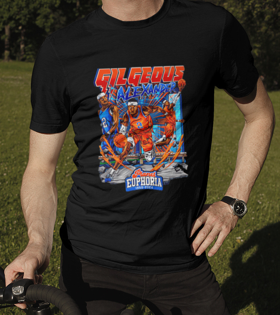 Gilgeous Alexander Oklahoma City Thunder Planet Euphoria 1950 2024 T-Shirt