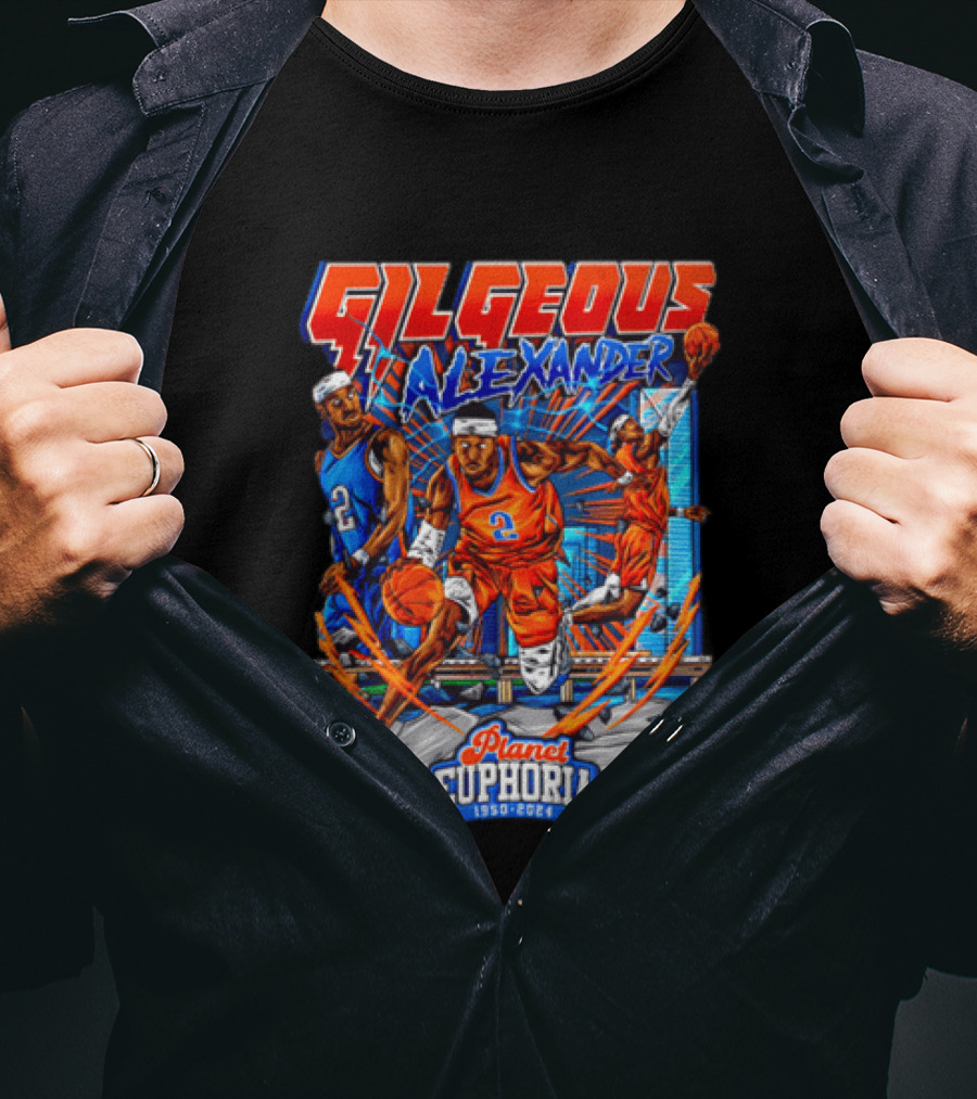 Gilgeous Alexander Oklahoma City Thunder Planet Euphoria 1950 2024 T-Shirt
