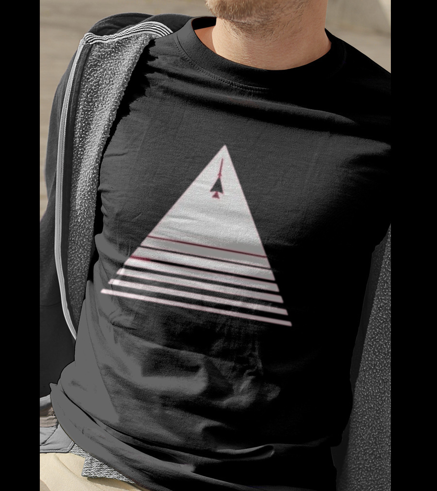 Stuart Fails To Save The Universe Stuart Bloom Jet Airplane Triangle Pyramid T-Shirt
