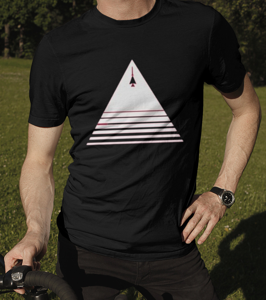 Stuart Fails To Save The Universe Stuart Bloom Jet Airplane Triangle Pyramid T-Shirt