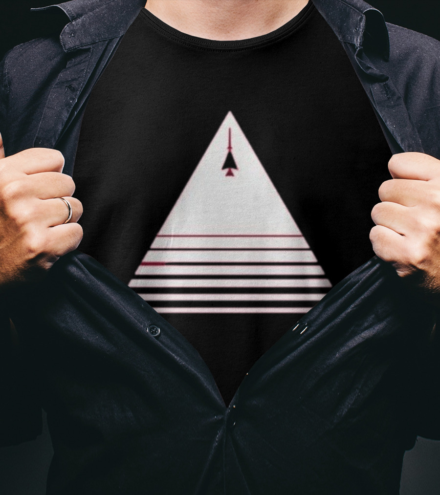 Stuart Fails To Save The Universe Stuart Bloom Jet Airplane Triangle Pyramid T-Shirt