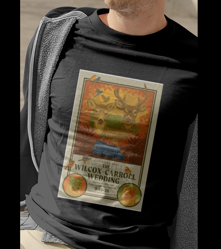 The Wilcox Carroll Wedding One Night Only Forever After Tour Featuring Eminence Ensemble September 19 2026 Colorado T-Shirt