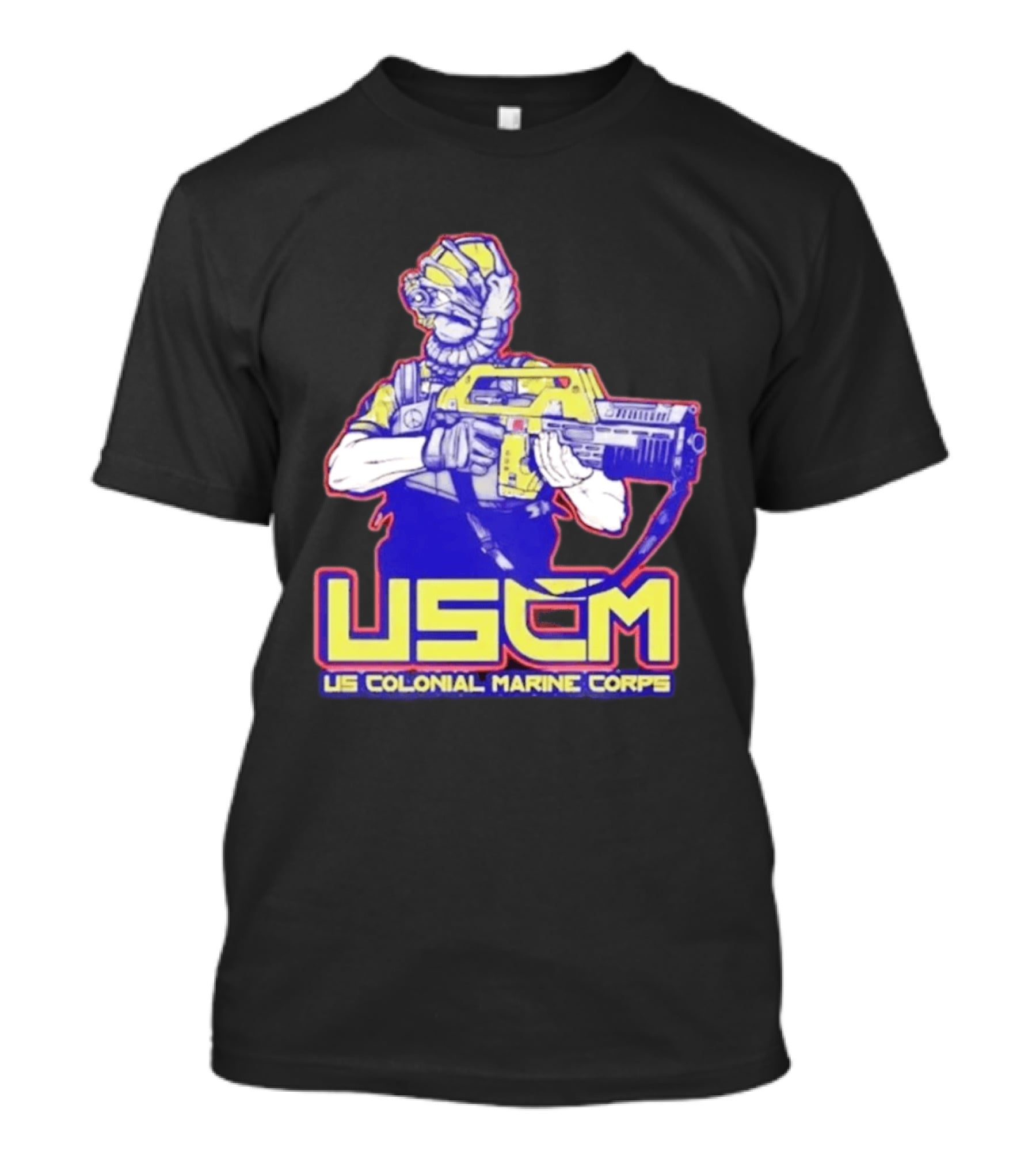 USCM US Colonial Marine Corps Alien Warrior T-Shirt