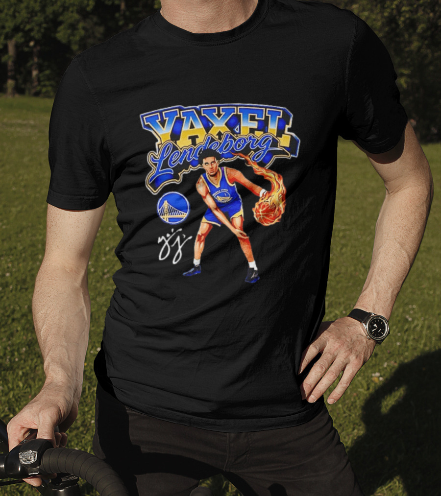 Vaxfi Lendeborg Golden State Warriors Basketball Flame Player T-Shirt