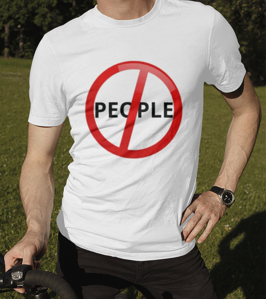 Anti People Prohibited Sign Introvert Social Distancing T-Shirt