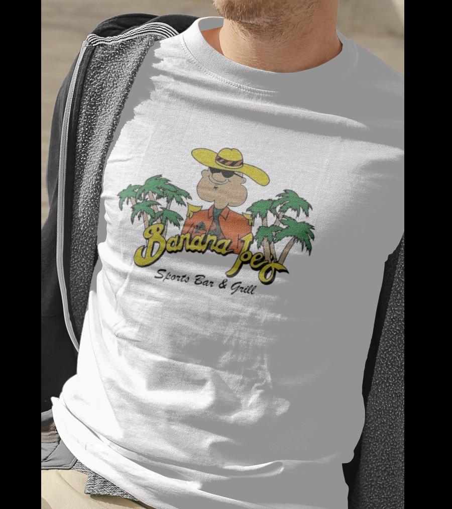Banana Joe's Sports Bar & Grill Tropical Palm Island Vibes T-Shirt