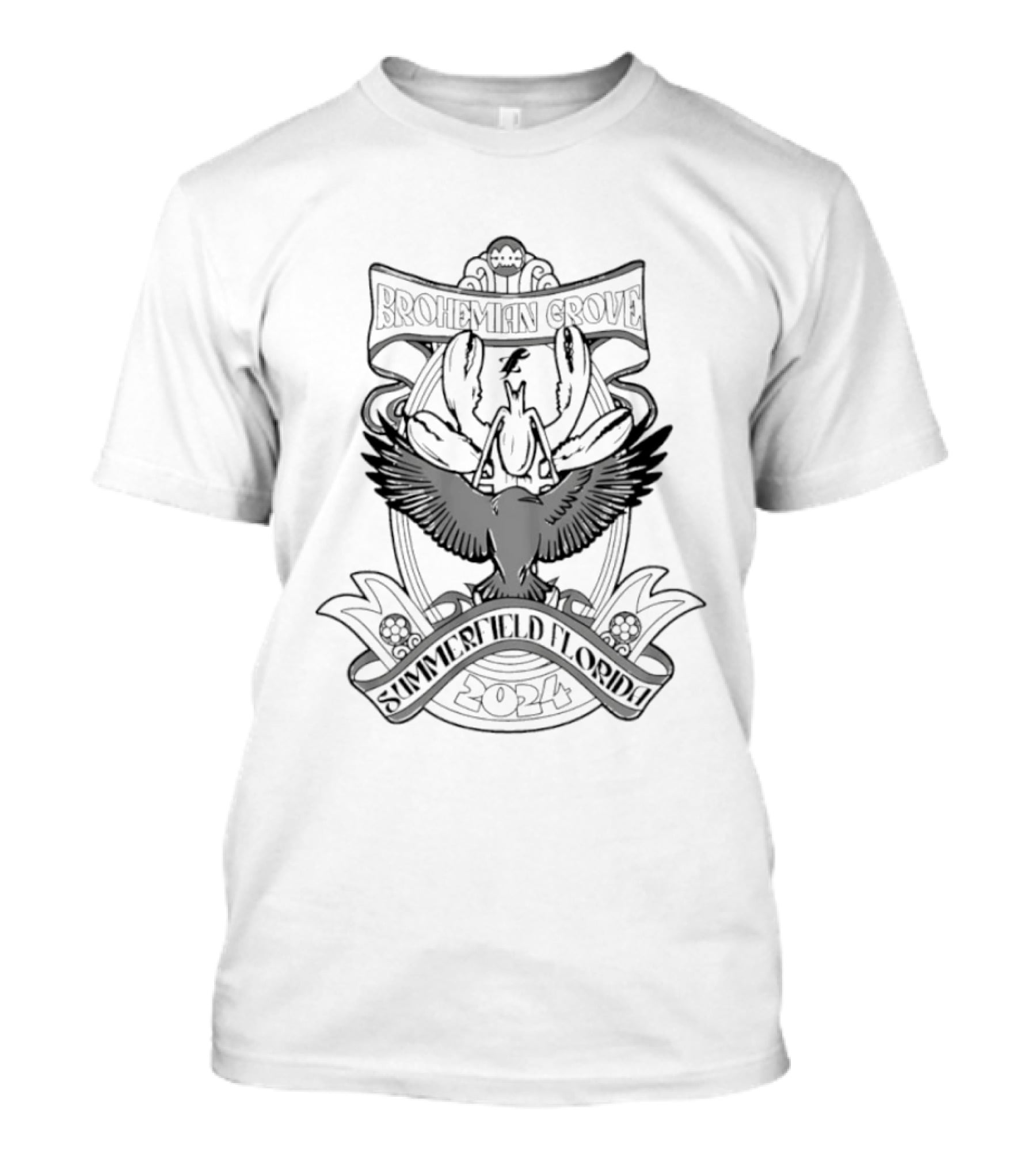 Brohemian Grove Summerfield Florida 2024 Owl And Bird T-Shirt