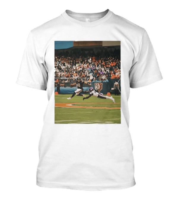 Chicago Bears Vs Minnesota Vikings NFL Game Action Sports Photo T-Shirt