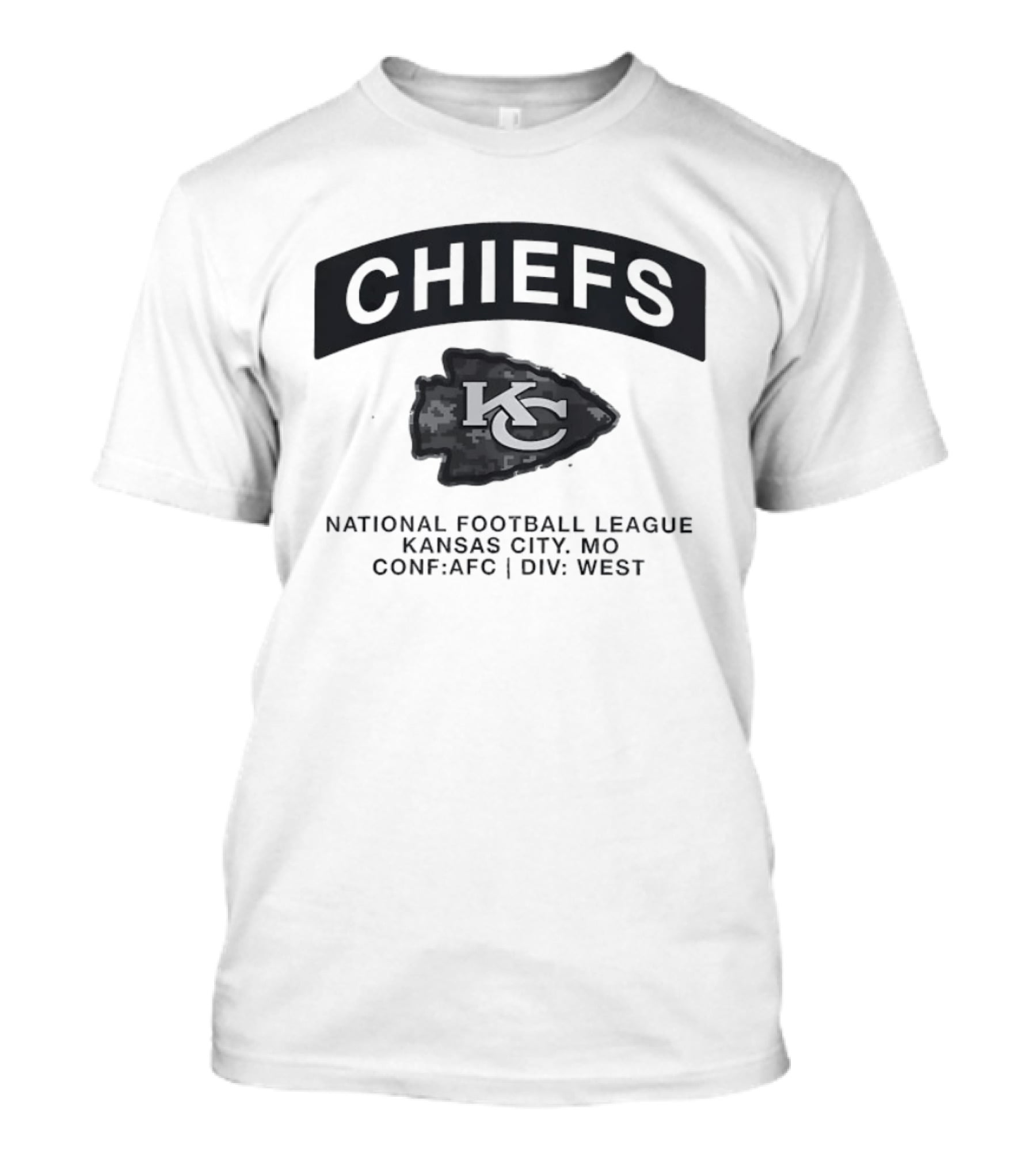 CHIEFS KC National Football League Kansas City MO AFC West T-Shirt