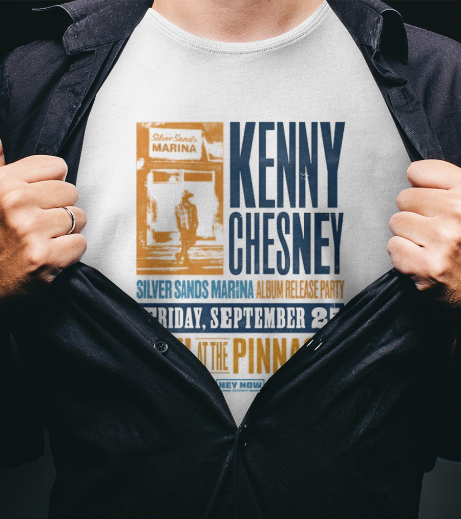 Kenny Chesney Silver Sands Marina Album Release Party Friday September 25 Live At The Pinnacle Stars T-Shirt