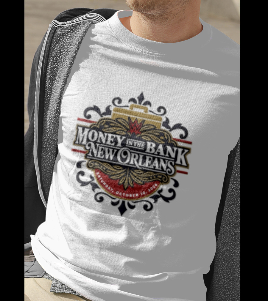 Money In The Bank New Orleans WWE Event October 10 2026 T-Shirt