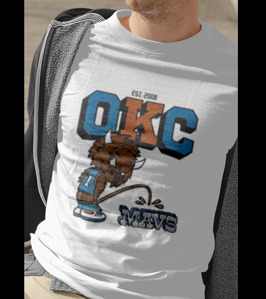 Oklahoma City Thunder Rumble On Dallas Mavericks Mavs Rivalry T-Shirt