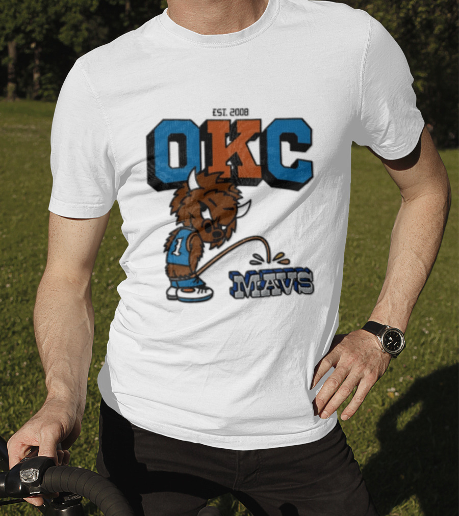 Oklahoma City Thunder Rumble On Dallas Mavericks Mavs Rivalry T-Shirt