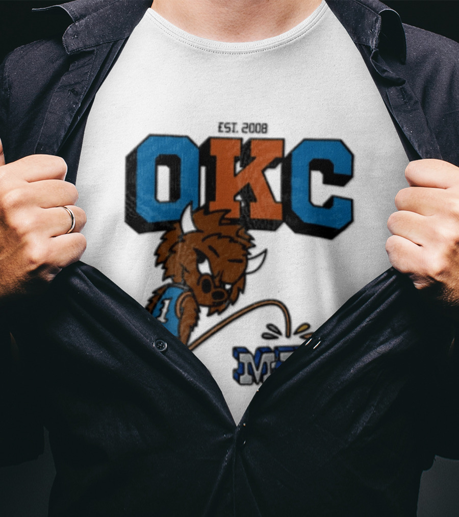 Oklahoma City Thunder Rumble On Dallas Mavericks Mavs Rivalry T-Shirt